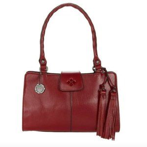 BRAND NEW Patricia Nash Rienzo Satchel in Red